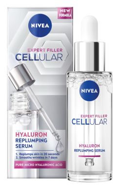 סרום חומצה היאלורונית מבית NIVEA – לחות אינטנסיבית ומראה עור צעיר.