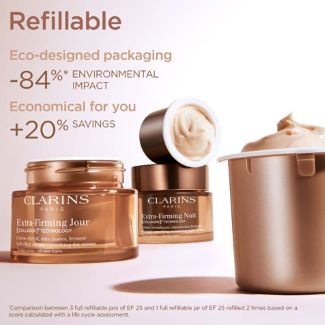 Clarins Extra-Firming קרם יום ולילה למיצוק עור הפנים.